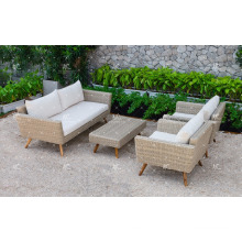 Top Selling PE Rattan Sofa Set For Outdoor Garden Or Living Room